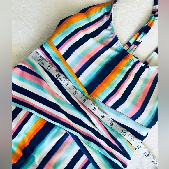 Skechers‎ Striped one piece Swimsuit Sz S - Picture 9 of 10